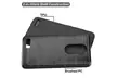 For ZTE Zmax Pro Z981 Hybrid Armor Slim Metal Brush Protective Case Cover - Second Medium