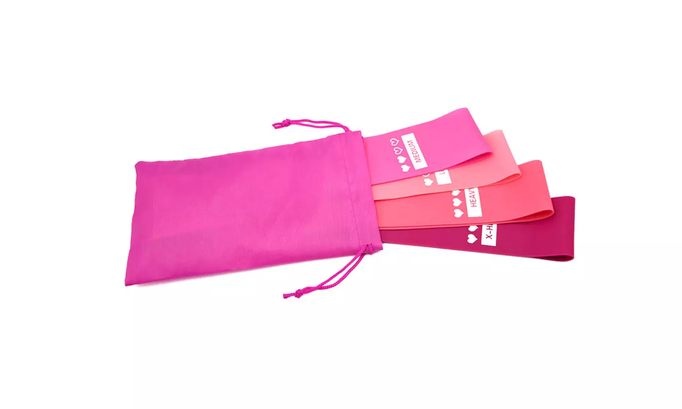 Workout Resistance Bands Loop Set Fitness Yoga Booty Leg Exercise Band - Second Medium