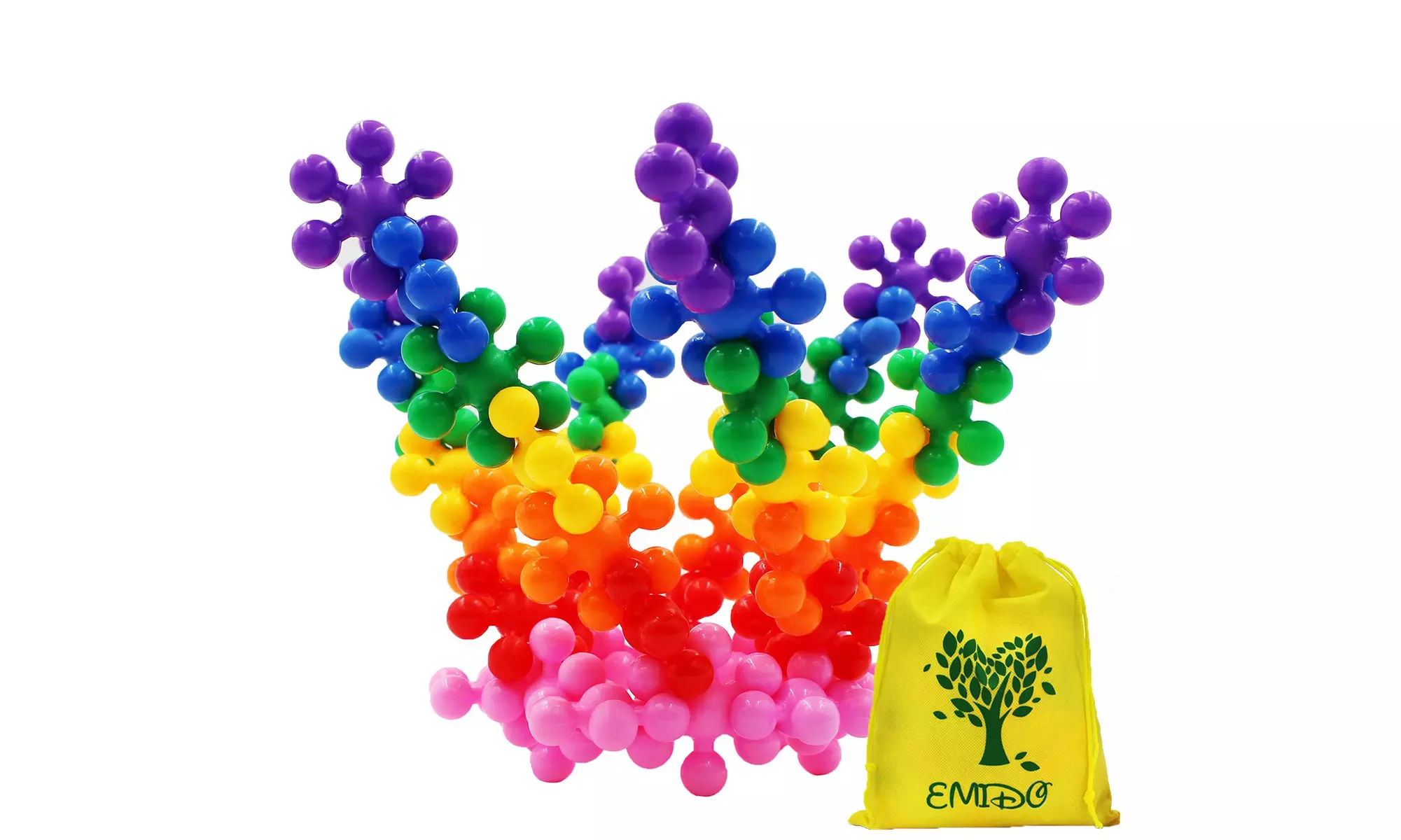 EMIDO Building Blocks Kids Educational Toys STEM Toys Building Discs Sets - Primary Image