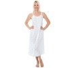 Image 7: Alexander Del Rossa Womens 100% Cotton Lawn Nightgown, Long Tank Top Chemise