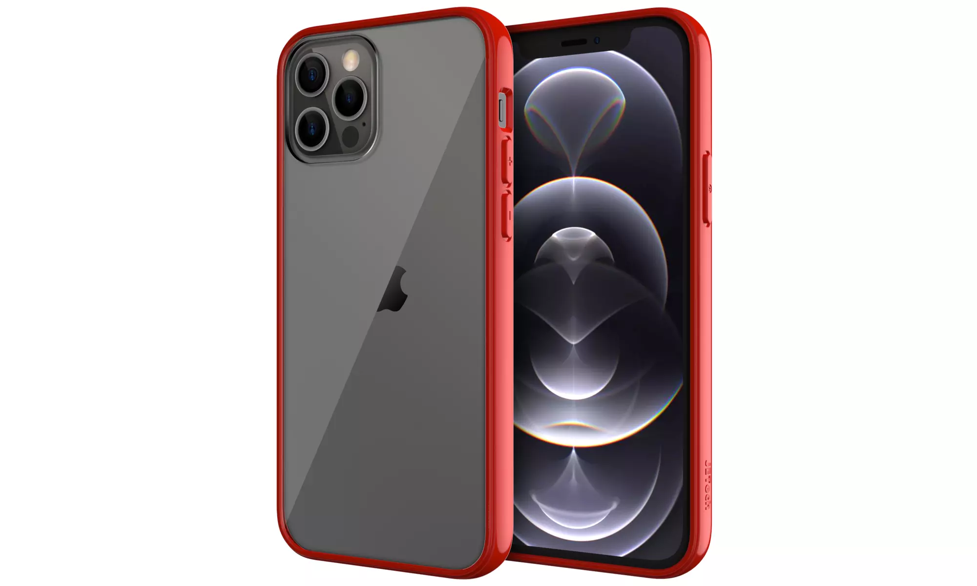 JETech Case for iPhone 12/12 Pro 6.1-Inch Shockproof Bumper Cover Clear Back