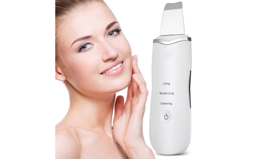 Ultrasonic Face Scrubber Skin Scrapper Blackhead Remover Cleansing ...