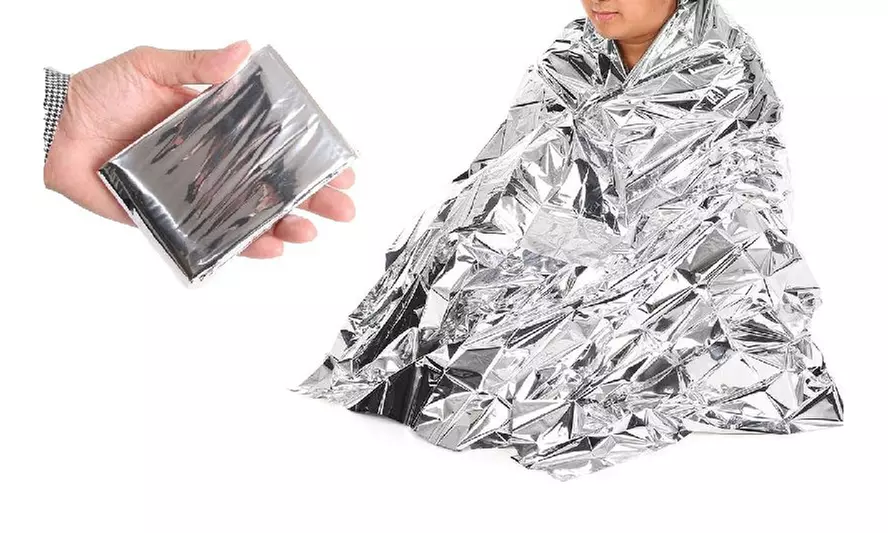 Emergency Thermal Waterproof Survival Rescue Insulation Aluminum Foil Blanket - Primary Image
