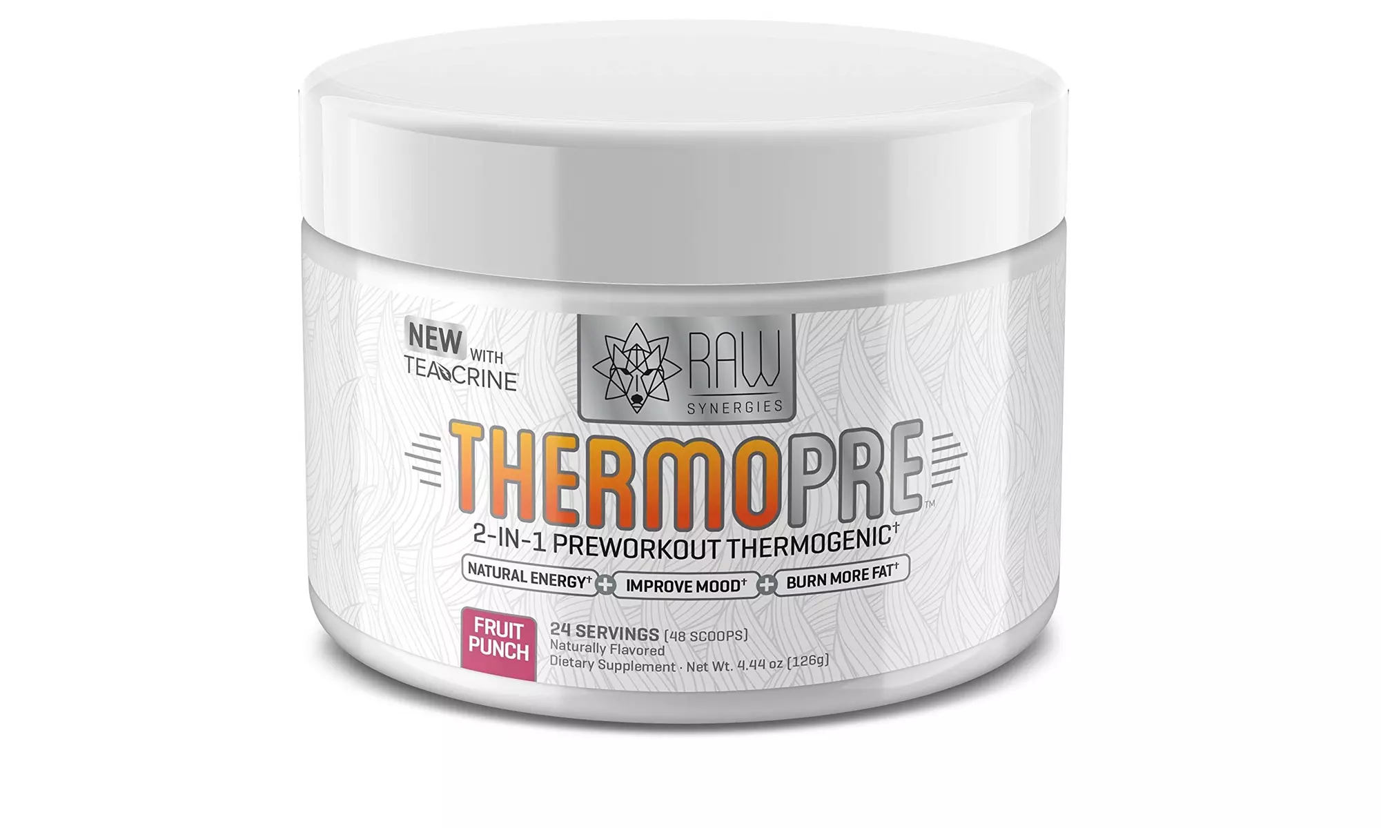 RAW Synergies Pre Workout Thermogenic Fat Burner Powder - Primary Image