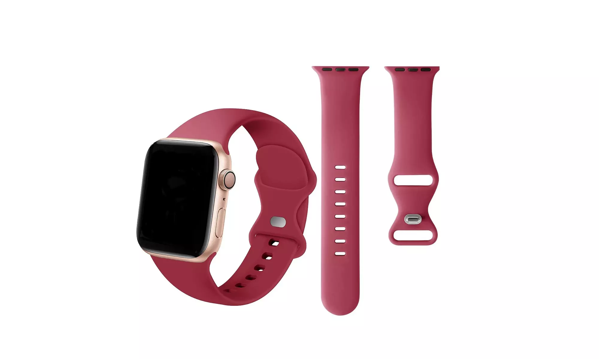 Silicone Sport Band for Apple iWatch 38/40/41mm 42/44/45mm Series 1-7