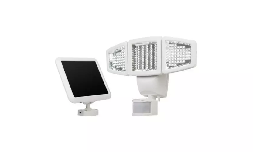 Sunforce 150 LED Triple Head Solar Powered Motion Activated 1000 Lms Flood Light - Second Medium