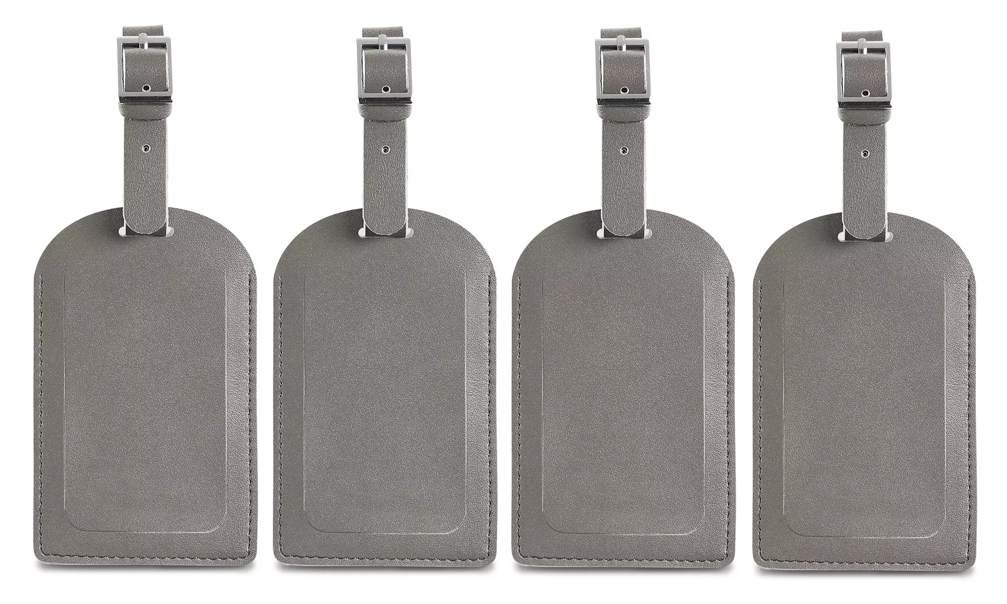 Faux Leather Luggage Travel Bag Tags  (1- or - 4 Pack)