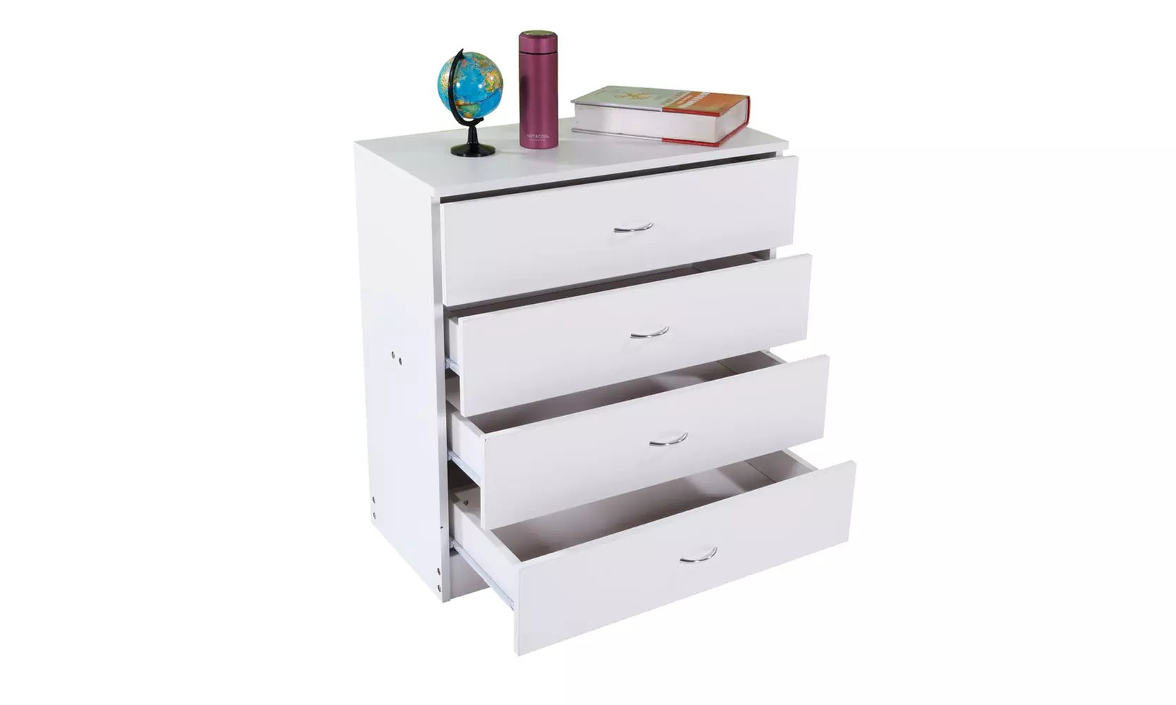 MDF Wood Simple 4-Drawer Dresser FCH - Primary Image