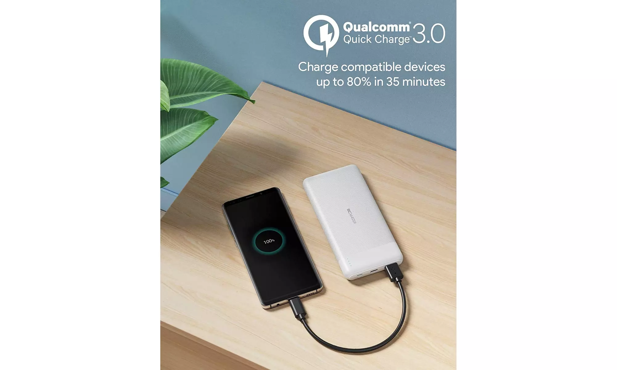 Power Bank 18W PD Quick Charge 3.0 Portable Charger 10000mAh