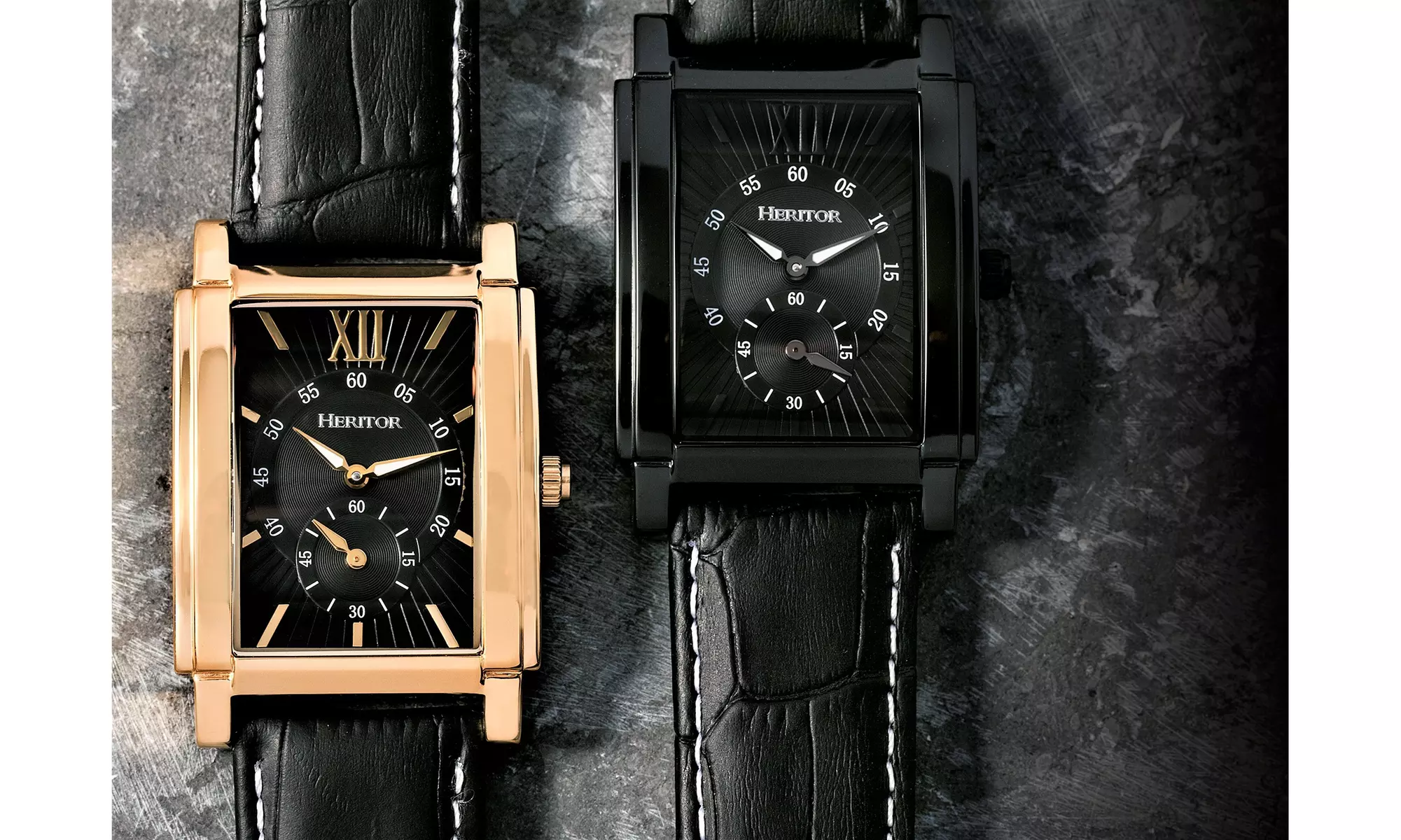 Heritor Automatic Frederick Leather-Band Watch - Primary Image