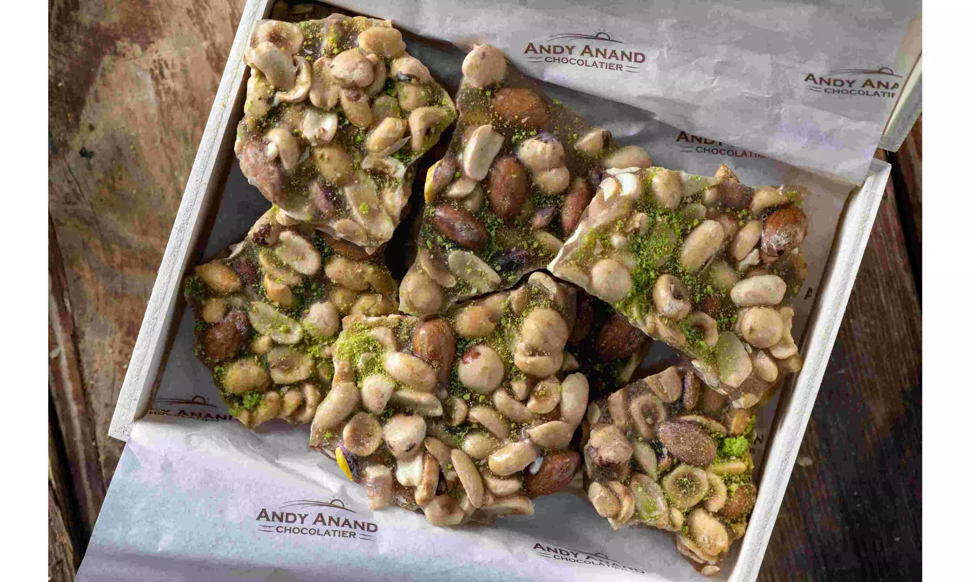 Andy Anand Old Fashioned Sugar Free Mixed Nut Brittle Made with Isomalt - Primary Image