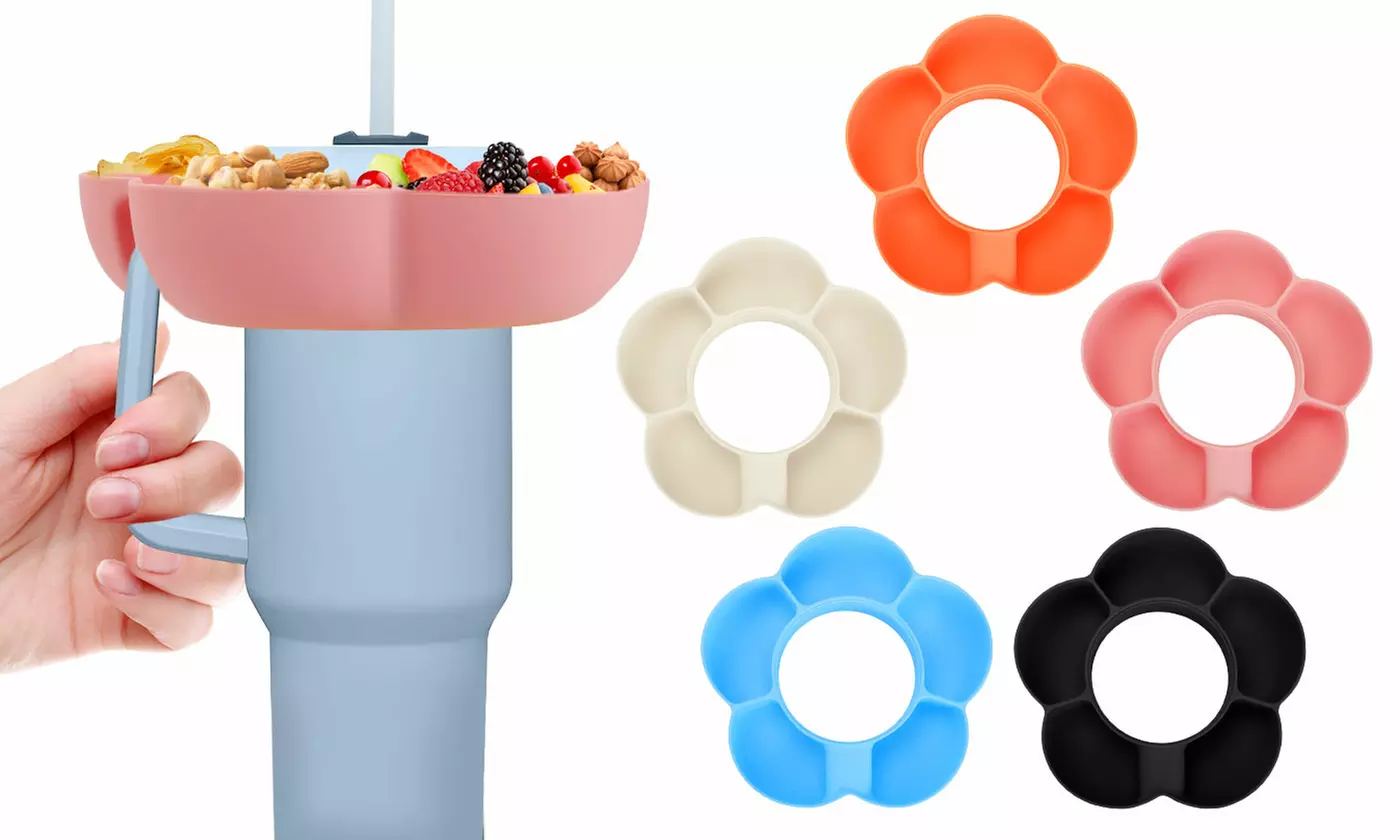 Silicone Reusable Stanley Cup Snack Tray for Stanley 40 Oz Tumbler