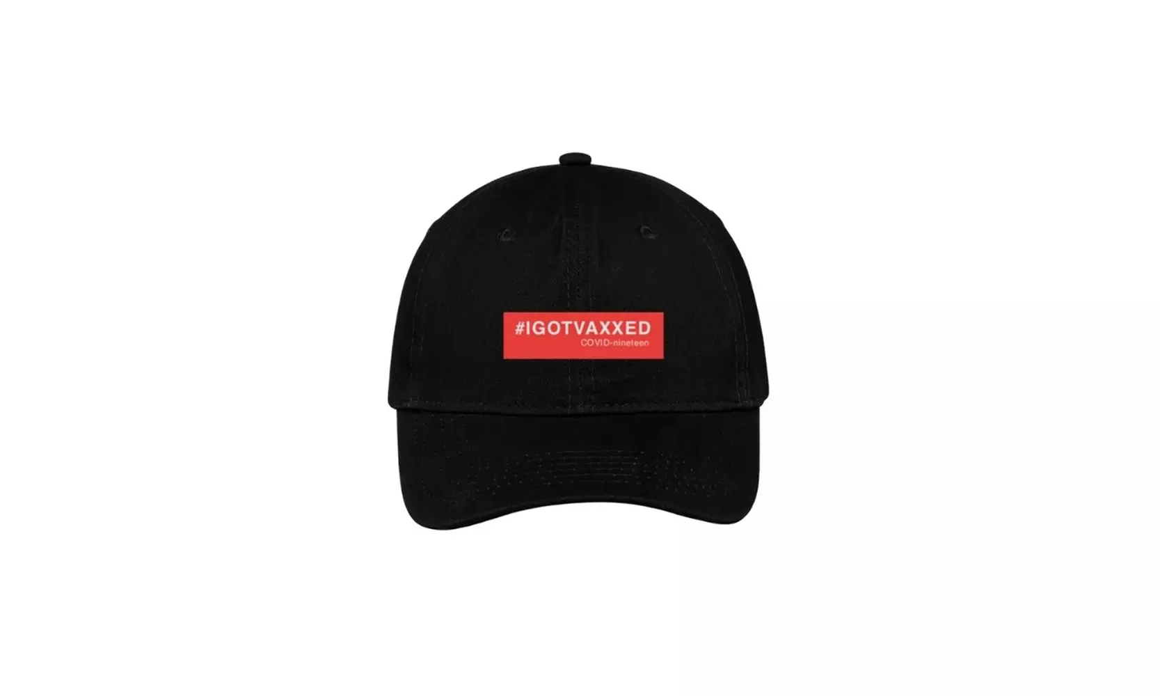 #IGOTVAXXED Washed Chino Twill Camp Cap - Primary Image
