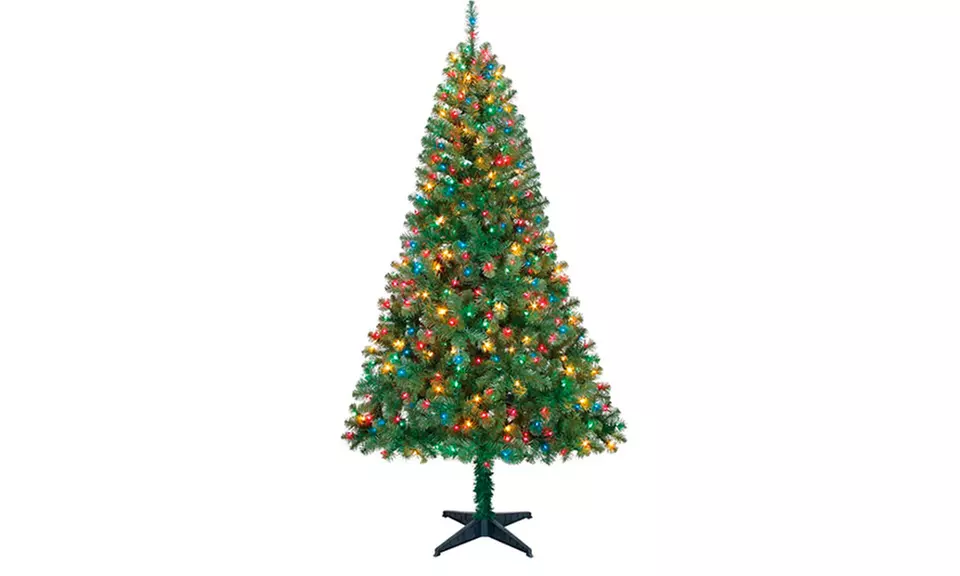 5-6FT Multi-color Pre Lit Artificial Christmas Tree - Second Medium