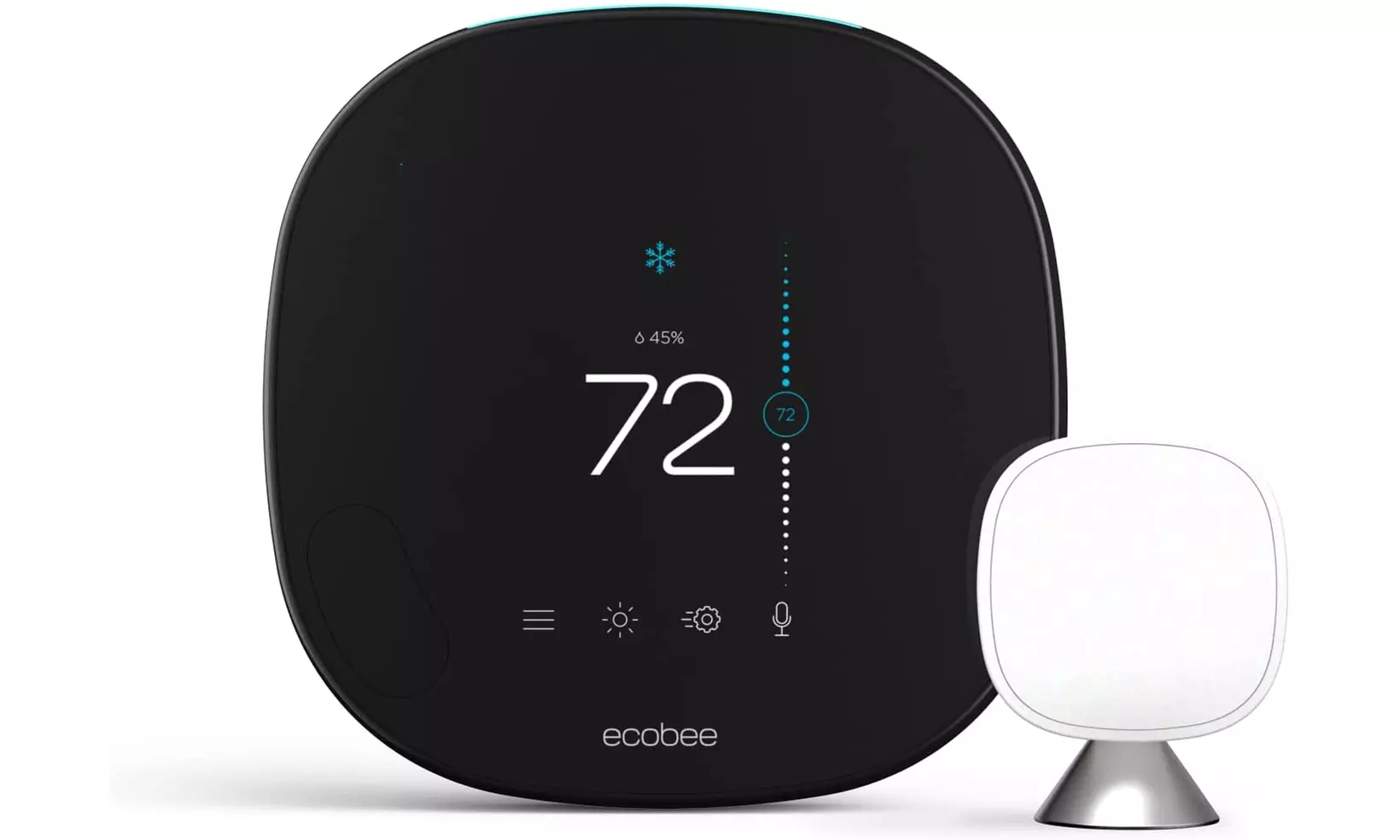 ecobee SmartThermostat with Voice Control - Black - Primary Image