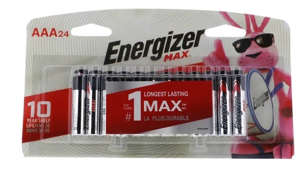 24 Pieces of Energizer Max Alkaline AAA Batteries