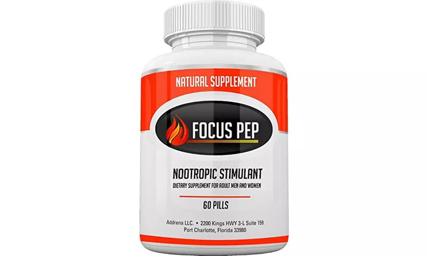 Addrena Focus Pep OTC Stimulants Brain Boosting Dietary Supplement - Primary Image