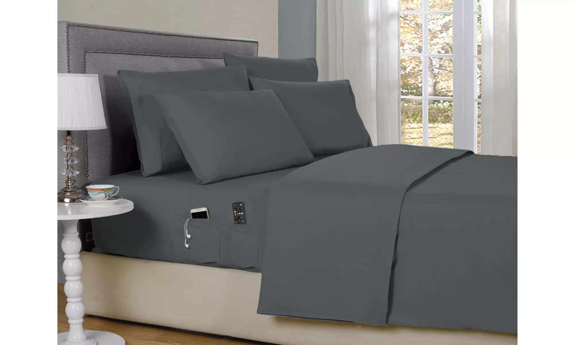 Kathy Ireland 6 Piece Smart Pocket Sheet Set