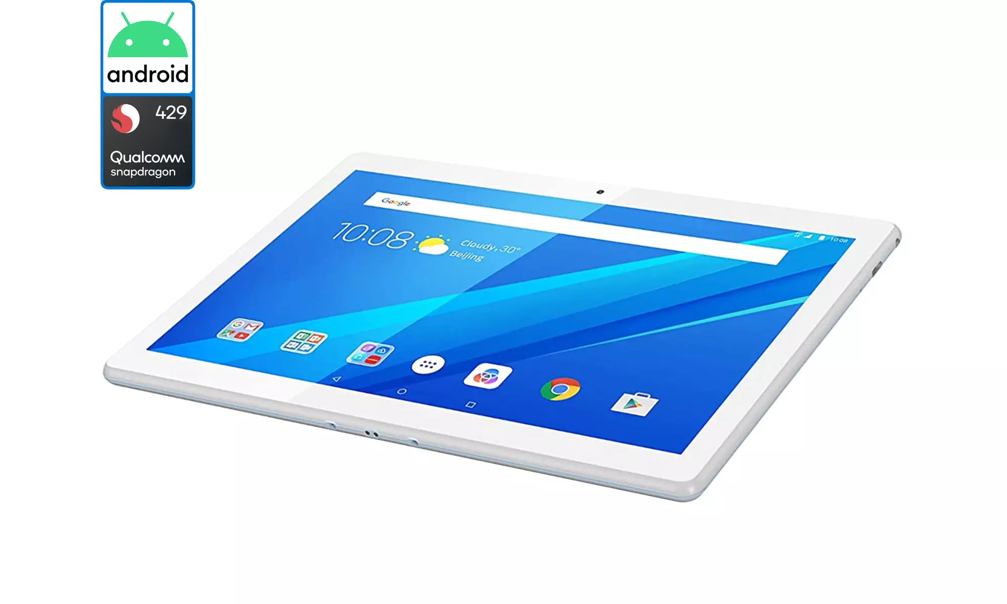 Lenovo Tab M10, 11"  Touch, Qualcomm Snapdragon , 2GB RAM, 16GB eMMC, Chrome OS - Primary Image
