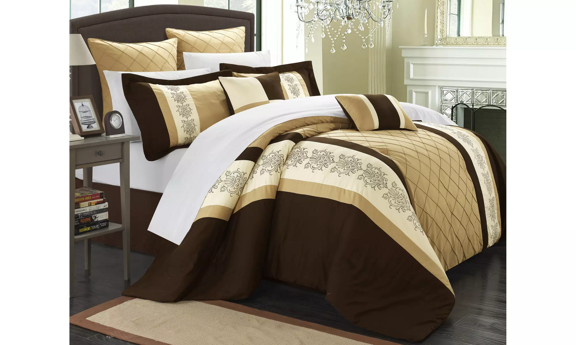 Chic Home Boltonia Oversized and Overfilled Comforter Set (8-Piece) - Second Medium