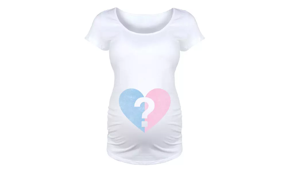 Women's Maternity Gender Reveal Tees - Primary Image