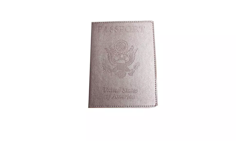 Slim Passport Card Holder Cover Faux Leather Travel Wallet