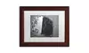 Yale Gurney 'Butts Building Reflection' Matted Wood Framed Art