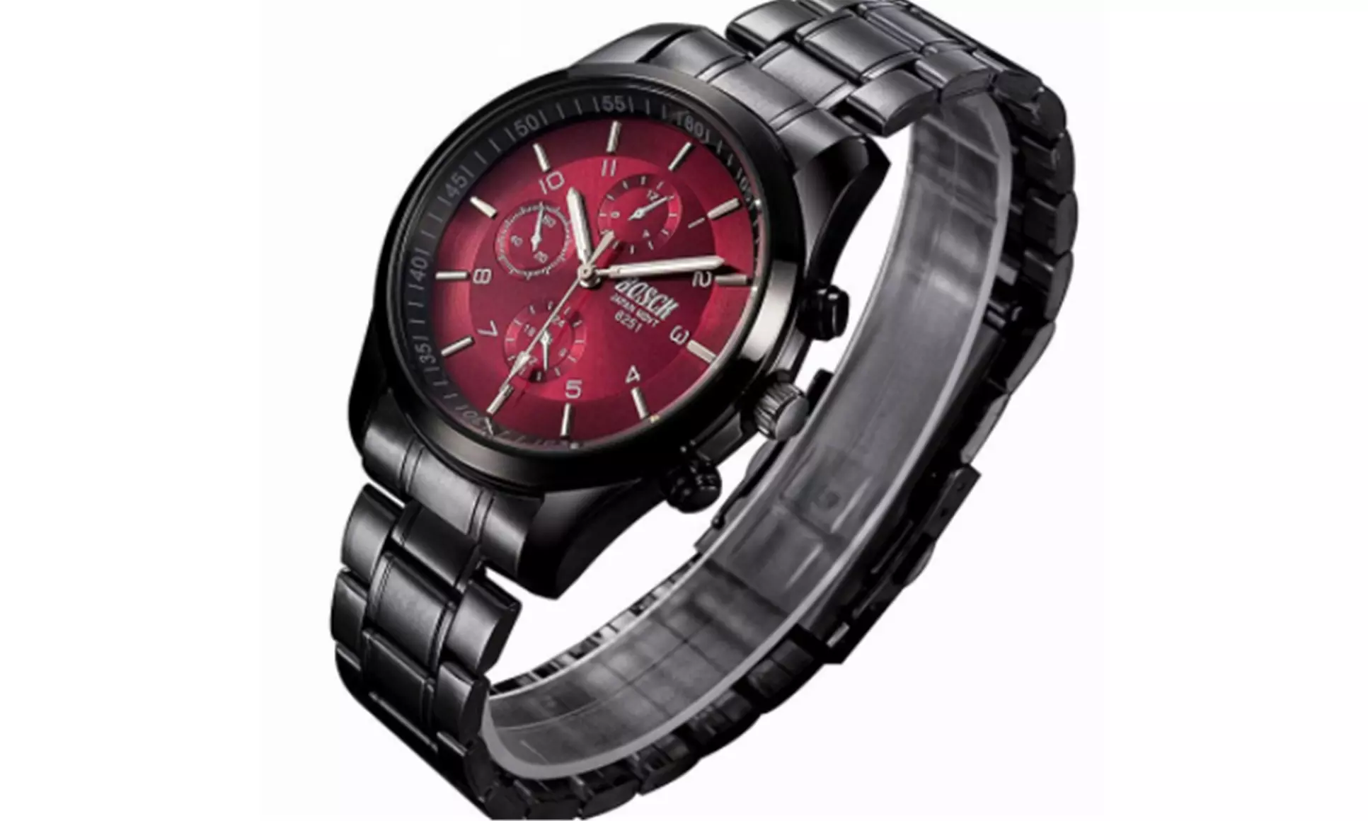 BOSCK Mens Brand Casual Quartz Stainless Steel Watches - Primary Image