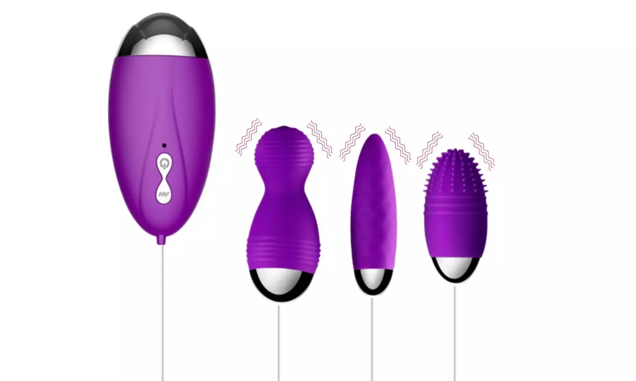 3 Vibrating Love Bullet Eggs Remote Control Vag Anal Nipple Stimulation Massager - Primary Image