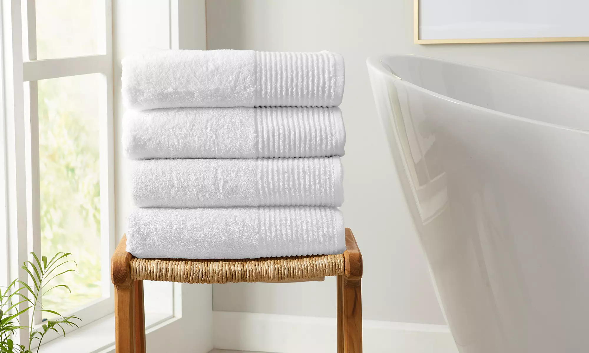 FreshFolds Featherspun Cotton Soft Bath Towel Collection