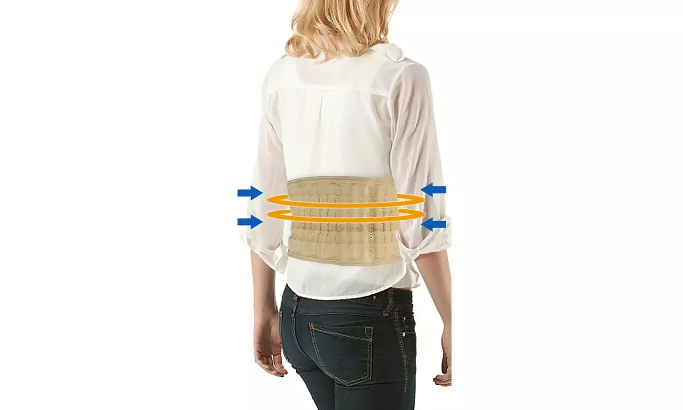 iMounTEK Decompression Back Belt Lumbar Spine Support Lower Back Traction Device
