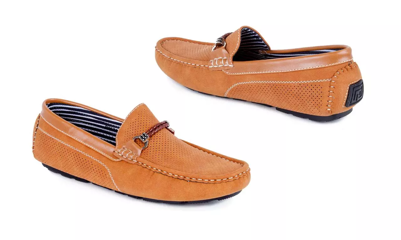 Miko Lotti Men's Driving Shoes with Buckle