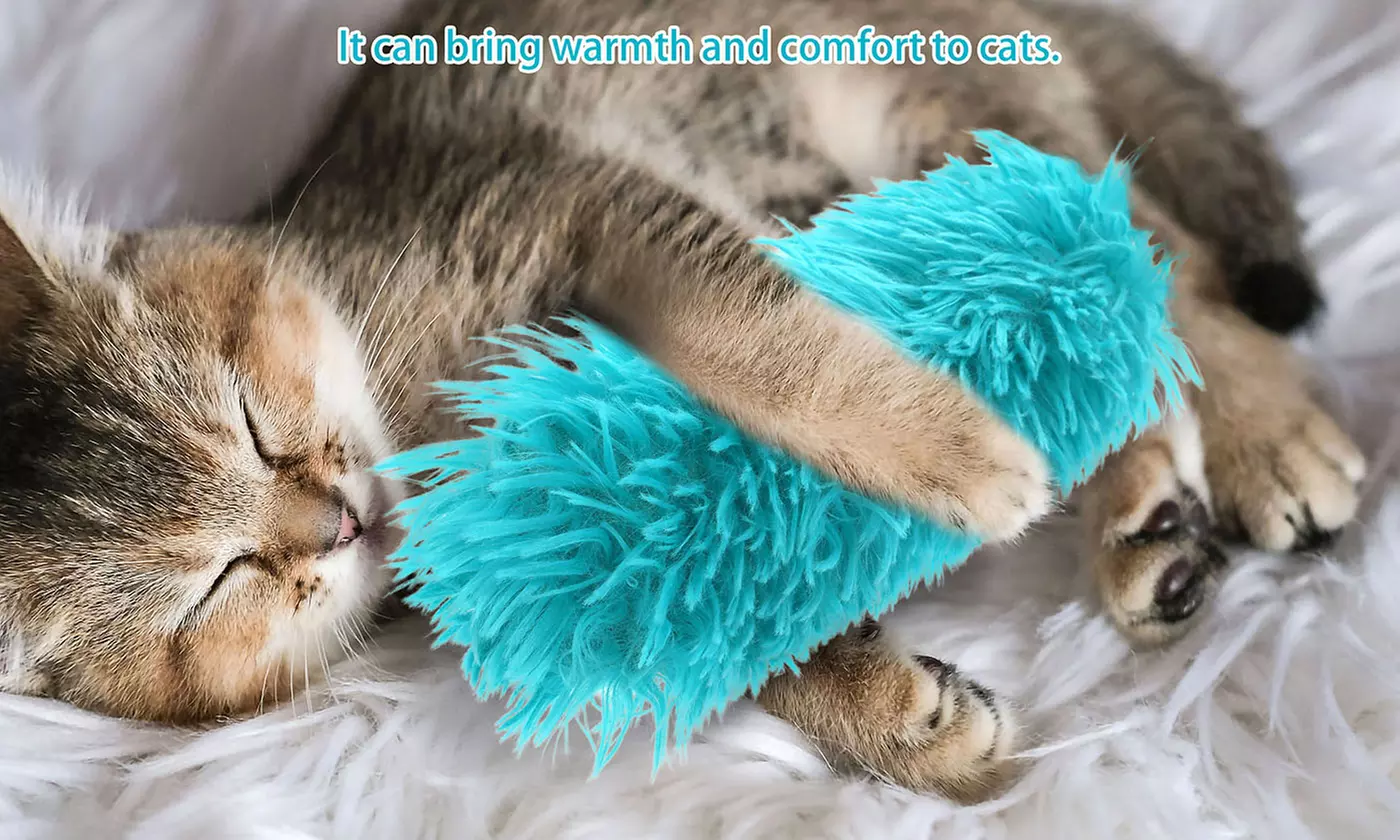 Four-Pc ItBelongs2U Plush Catnip Cat Toys Crinkle Sound Cat Pillows Kicker Toys