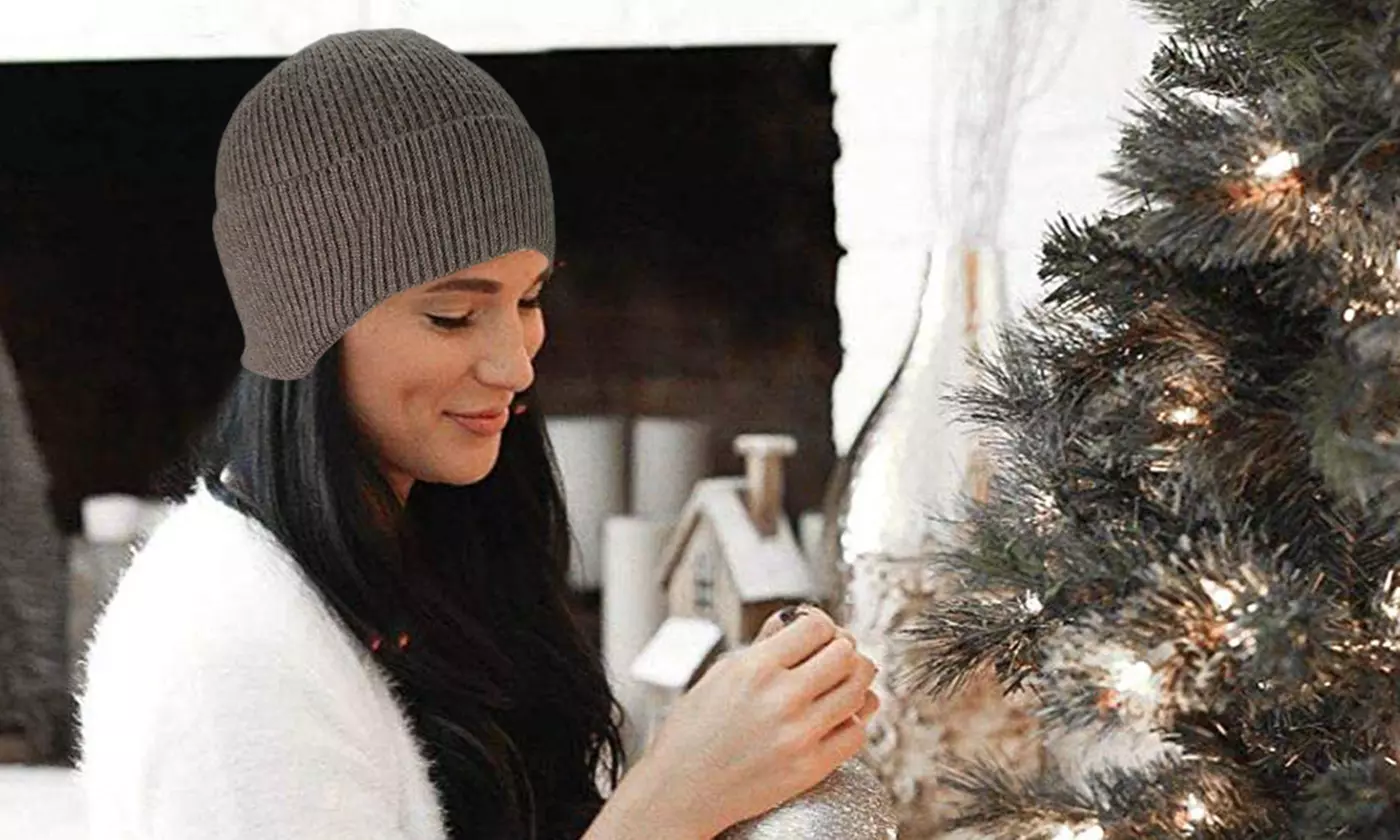 Winter Warm Fleece Lined Knit Beanie Earflap Hat Cap