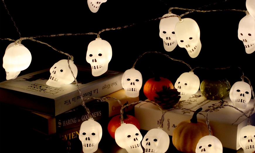 Up To 81% Off on Halloween LED Skull String Li... | Groupon Goods