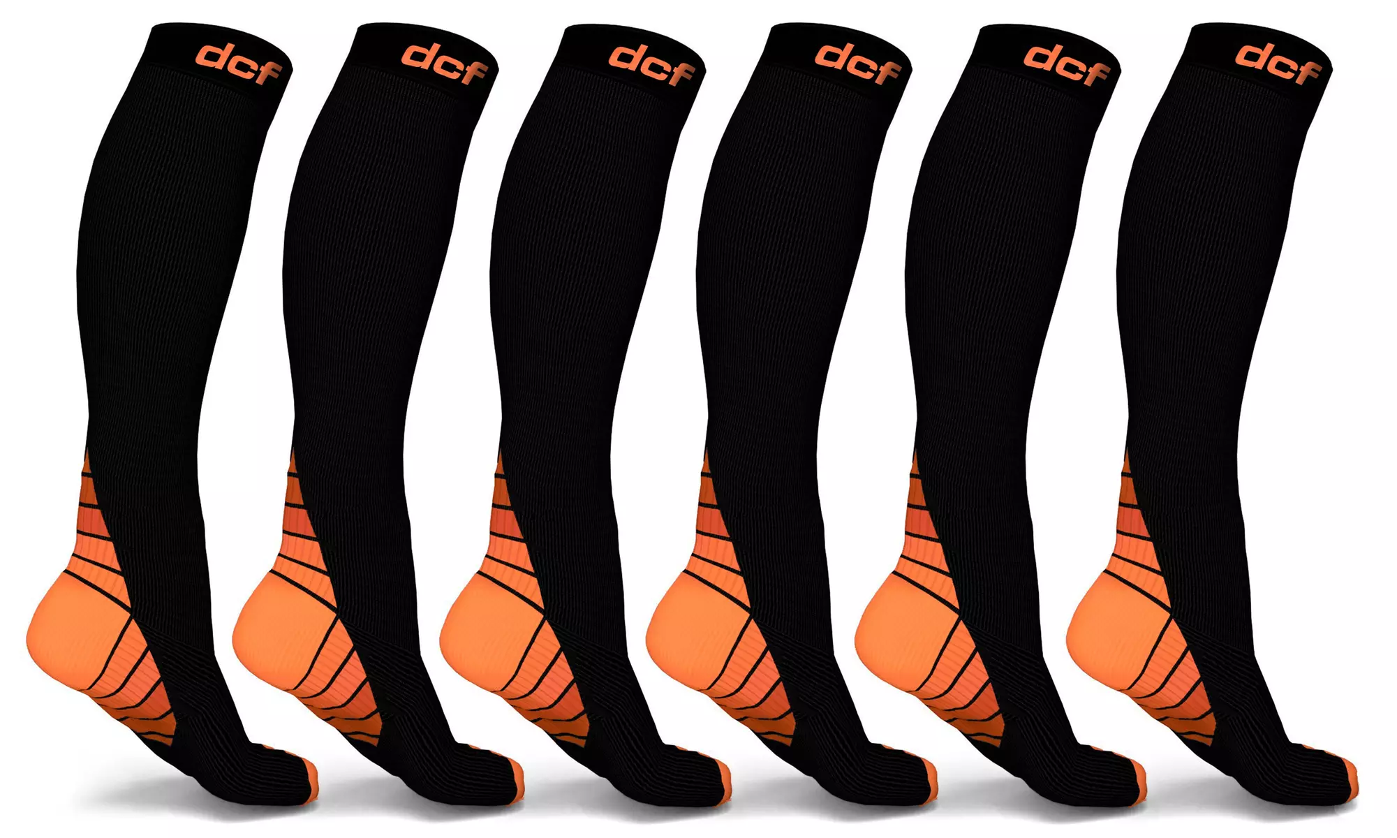 DCF Original Knee High Compression Socks (6-Pack)