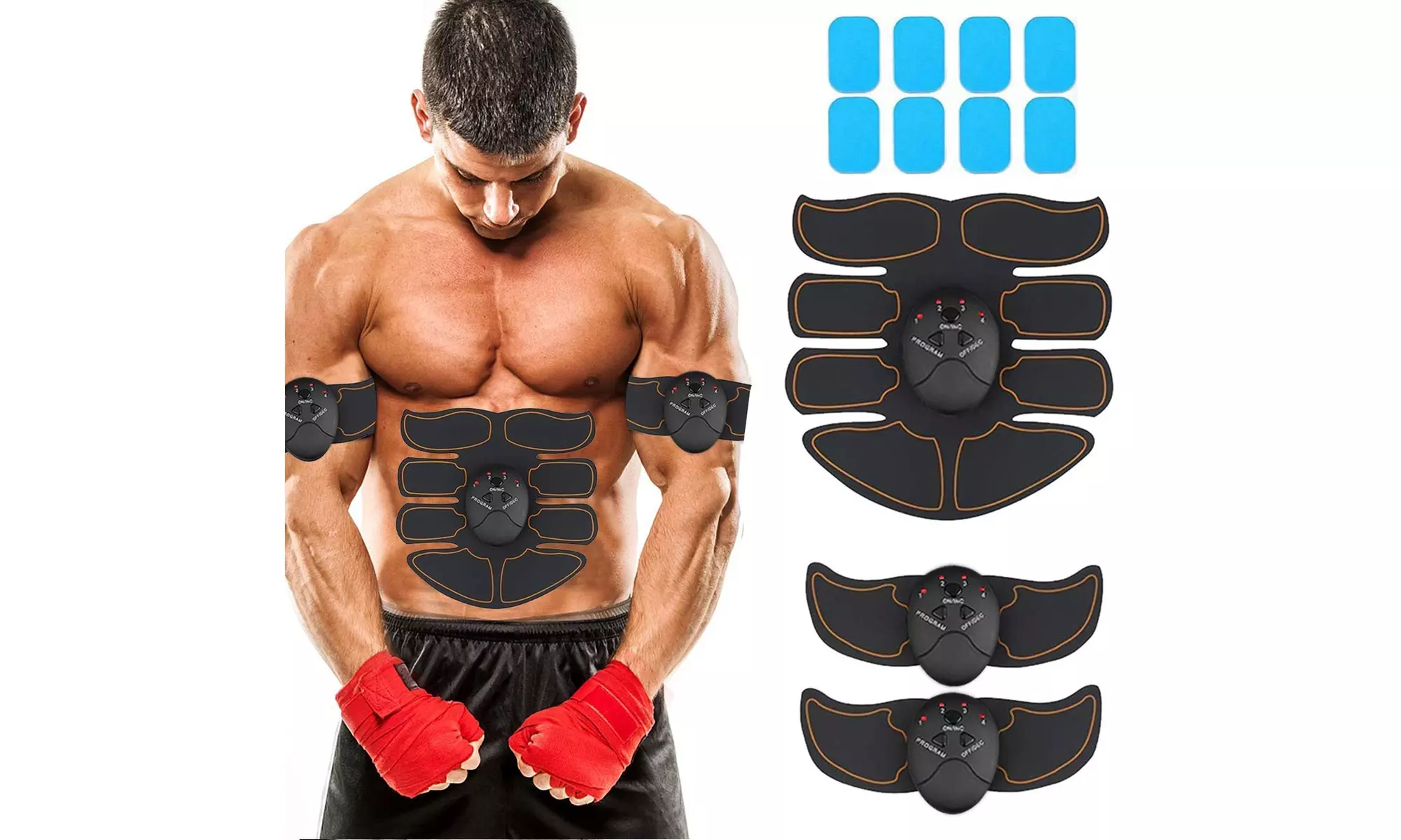 Abs Stimulators Muscle Toner Abdominal Arm Toning Belt Muscle Trainer   - Primary Image