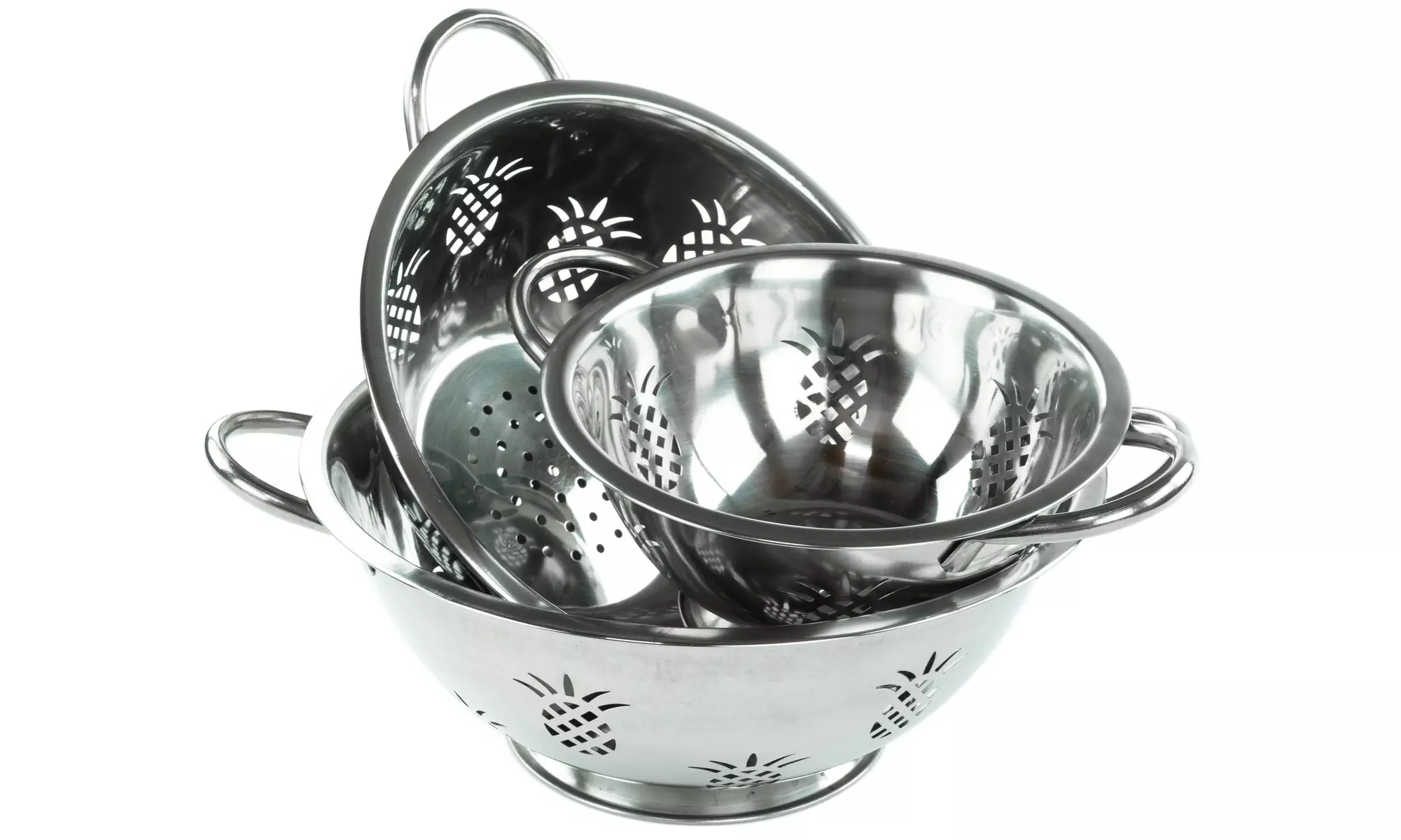 Stainless Steel Pineapple Colander Strainer (2QT) - Primary Image