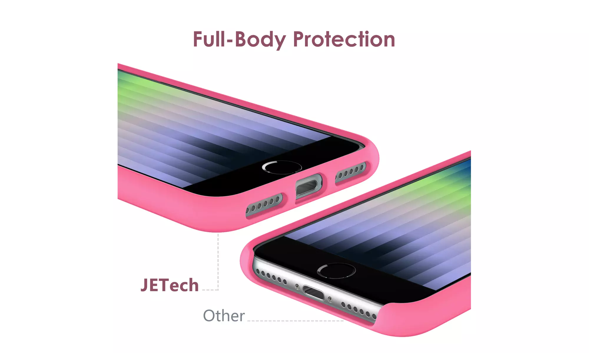 Silicone Case for iPhone SE 3/2 (2022/2020 Edition), Silky-Soft Touch Case