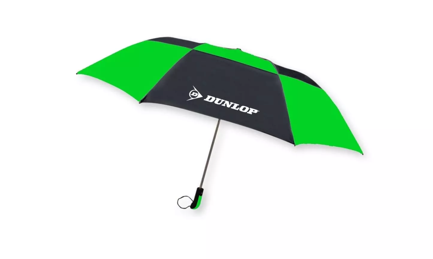 Dunlop 56DC-DL BLKGRN 56 in. Folding Golf Umbrella Black & Green - Primary Image