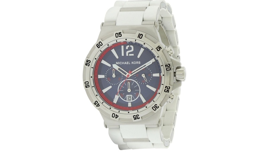 Michael Kors Silicone Wrapped Chronograph Mens Watch MK8297 | Groupon