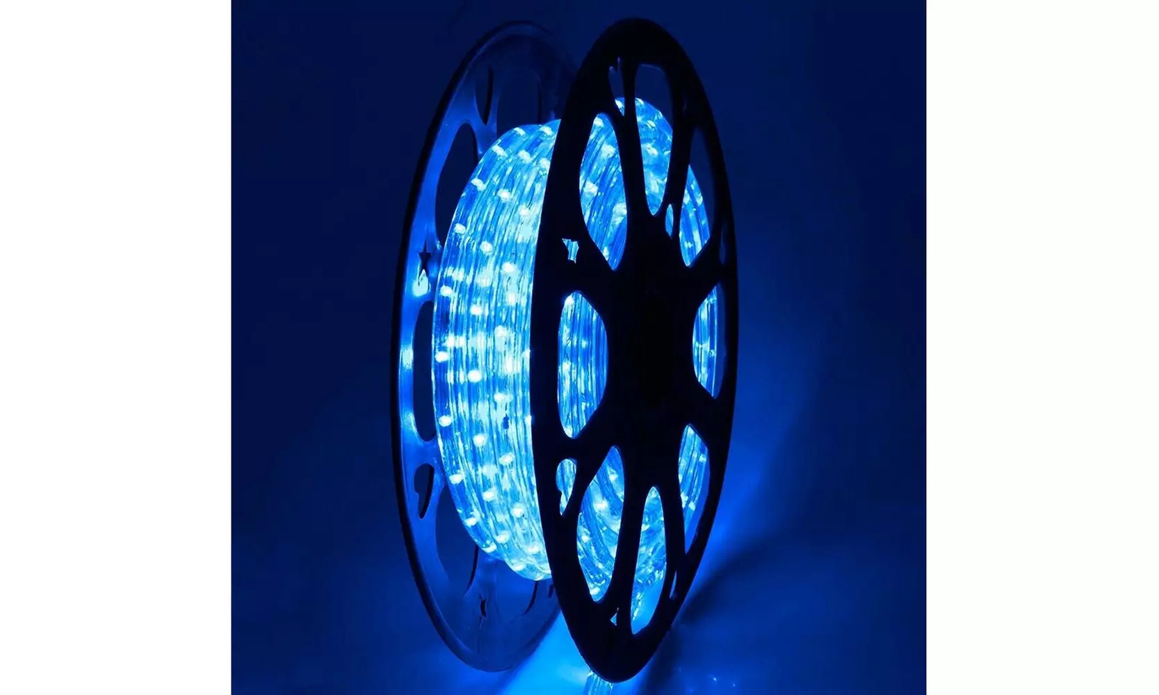 50' 2 Wire LED Rope Light In/Outdoor Home Holiday Party Xmas Decor Lighting Blue - Second Medium