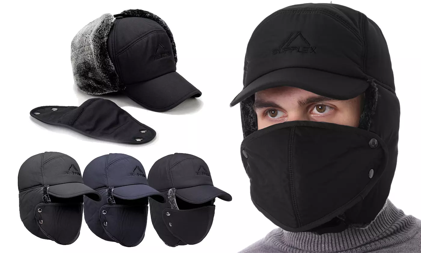 Outdoor Windproof Ski Motorcycle Cycling Balaclava Full Face Mask Neck Scarf Hat - Primary Image