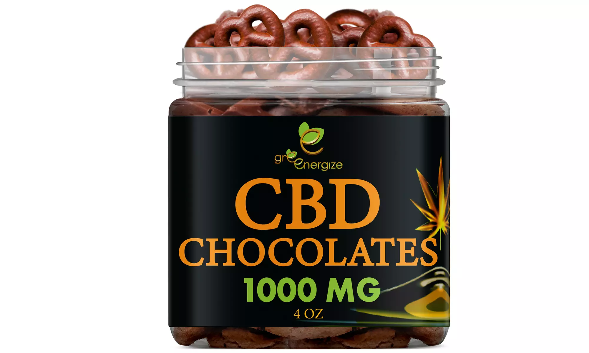CBD Chocolate Pretzels and Animal Crackers 1000mg from Greenergize - Primary Image