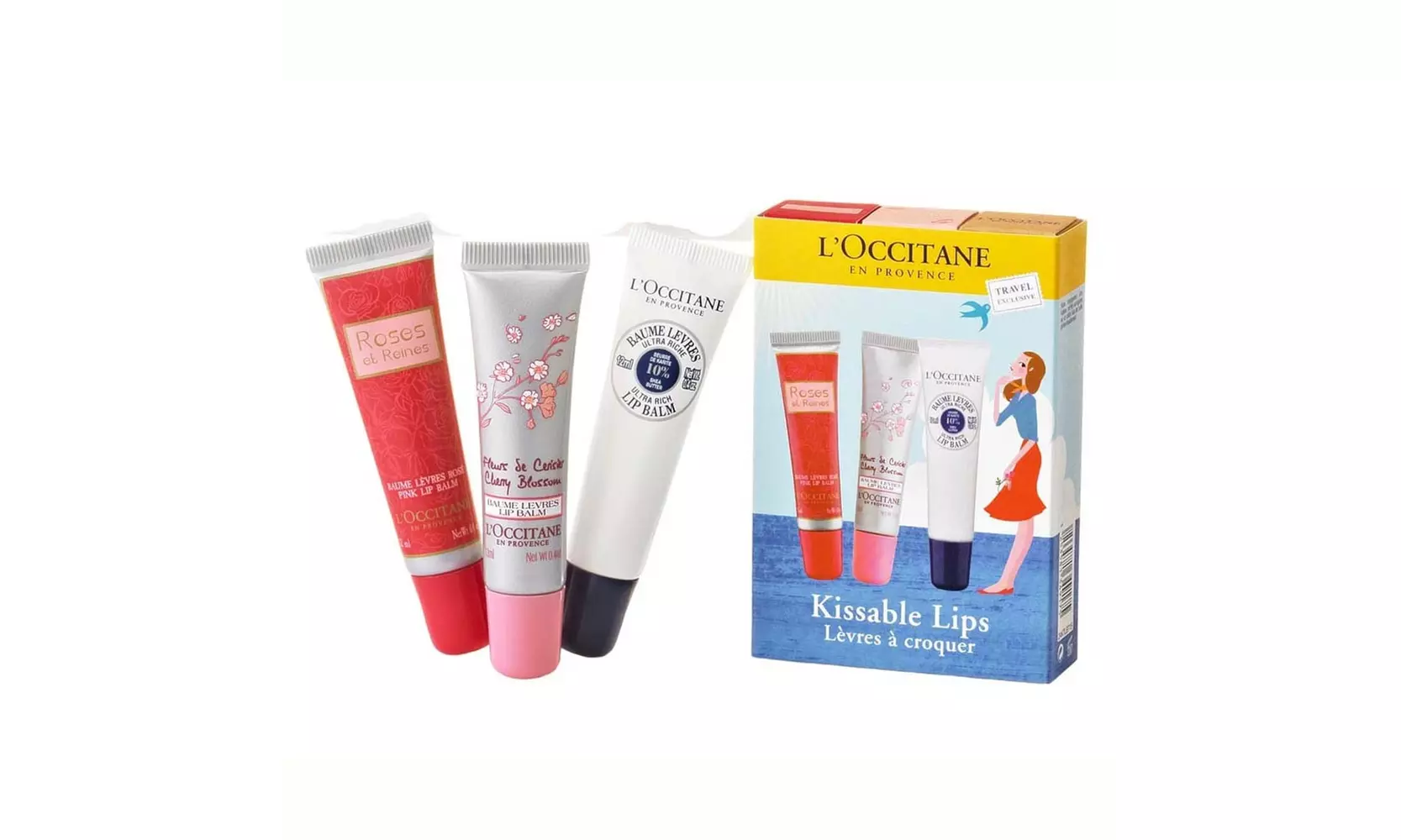 L'Occitane Kissable Lips 3 Piece Set - Primary Image