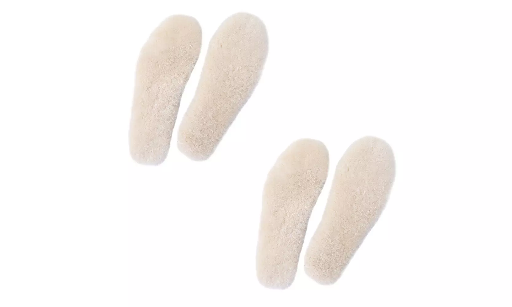 US 1-2 Pairs Thick Sheepskin Fleece Cozy Insoles Insert Slipper Boot Reline Pads
