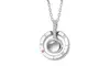 Creative 100 languages I love you necklace