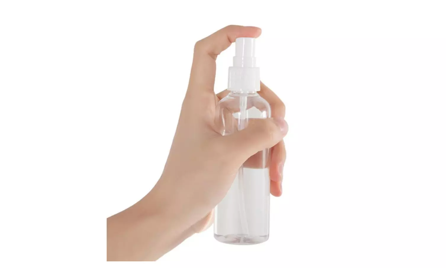10 PCS 100 mL Travel Transparent Plastic Empty Spray Bottles, Reusable - Second Medium