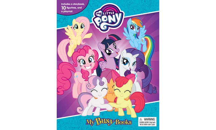 my little pony book with figurines