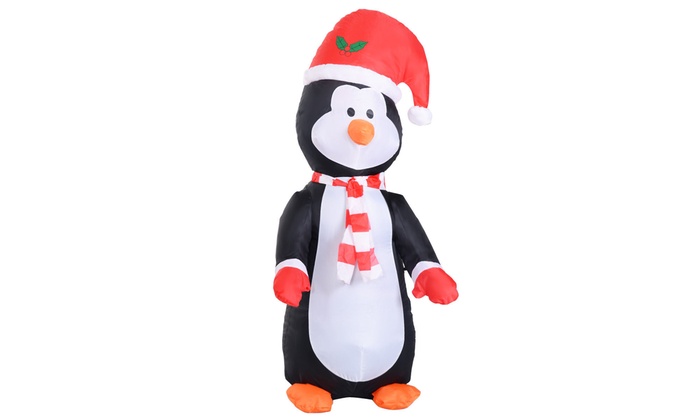 Costway 4 Ft Airblown Inflatable Christmas Xmas Penguin Decor